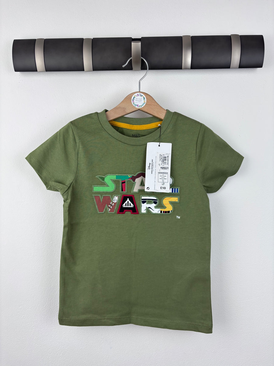 M&S Star Wars T Shirt 3-4 Years-Tops-Second Snuggle Preloved