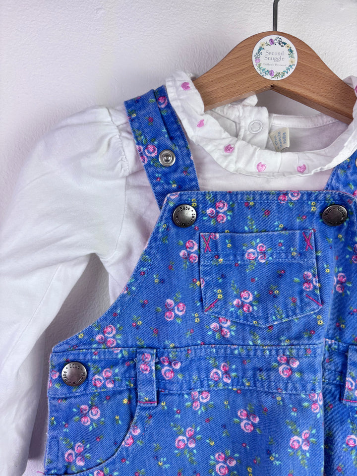 JoJo Maman Bebe Pink Blue Floral Outfit Bundle 6-12 Months-Bundle-Second Snuggle Preloved