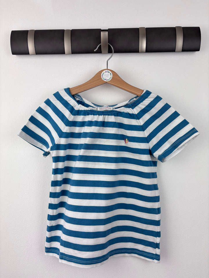 Fat Face Stripe T Shirt 7-8 Years-Tops-Second Snuggle Preloved