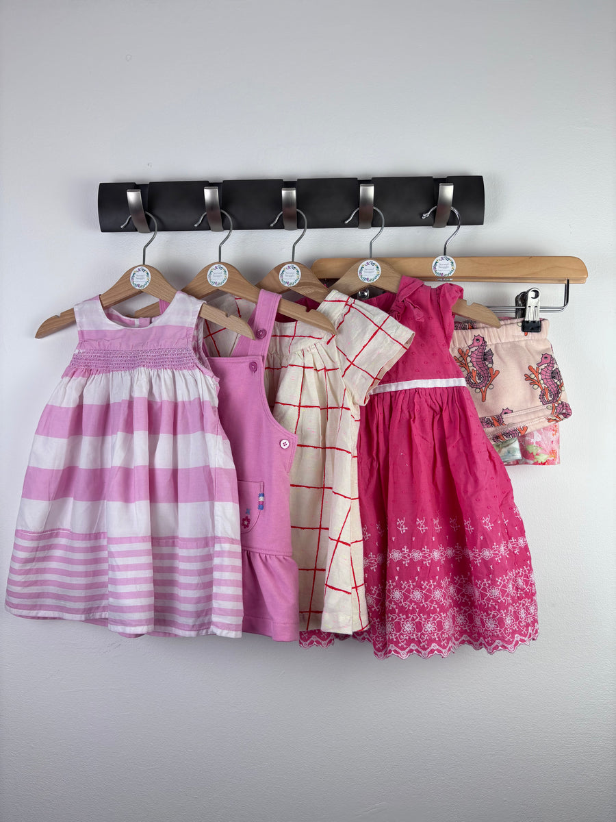 Mini Rodini M&S Hatley Next Pink Dress & Shorts Bundle 9-12 Months-Bundle-Second Snuggle Preloved