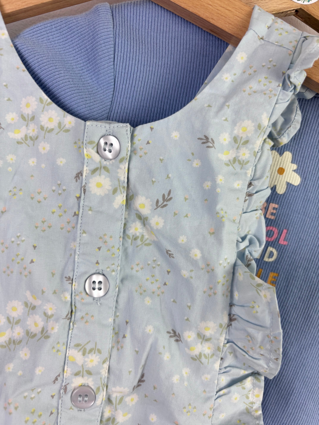 Mothercare George Blue Floral Outfit Bundle 9-12 Months-Bundle-Second Snuggle Preloved