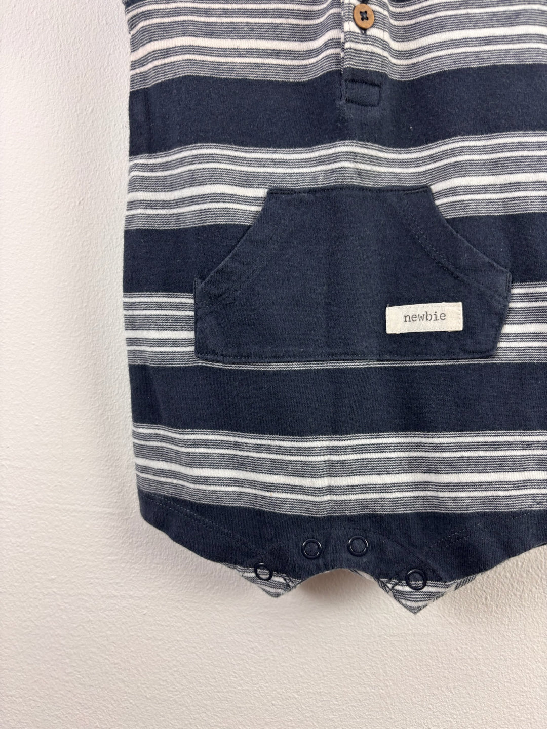 Newbie Navy Stripe Romper 2-4 Months 62cm