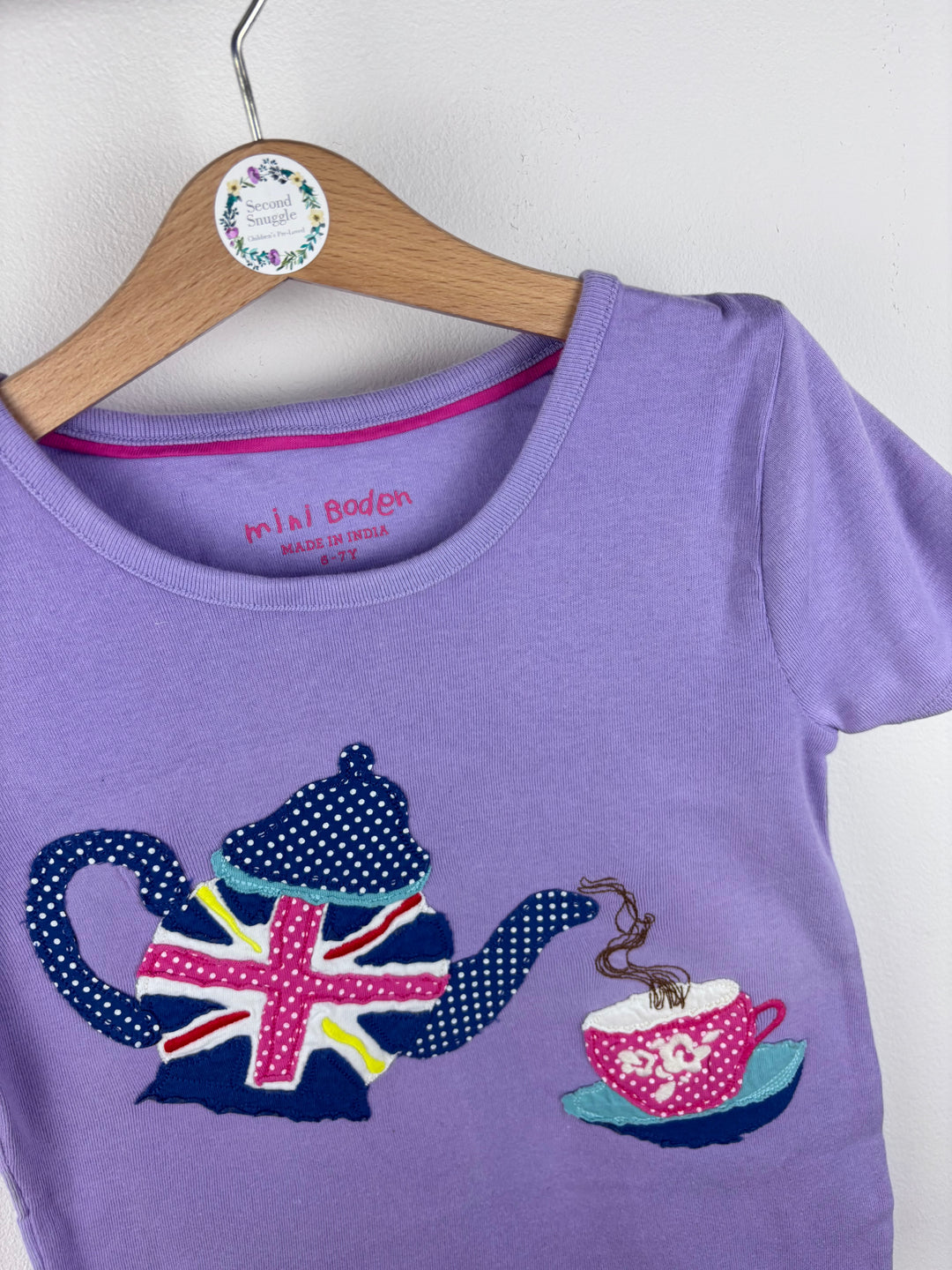 Mini Boden Applique T Shirt 6-7 Years-Tops-Second Snuggle Preloved