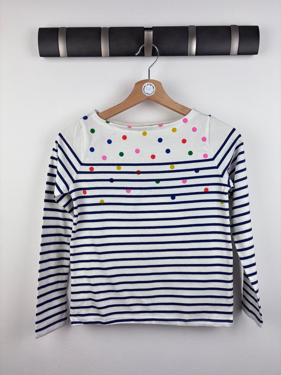 Boden Stripe Long Sleeve Top 9-10 Years-Tops-Second Snuggle Preloved
