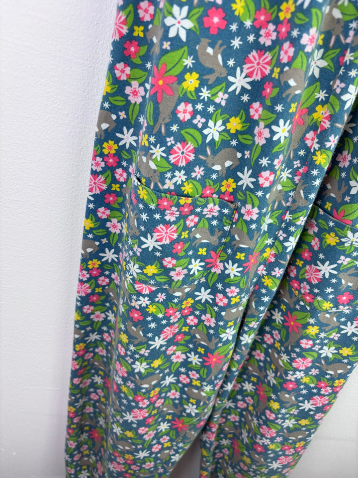 Frugi Blue Floral Print Sleeveless Jumpsuit 7-8 Years-Jump Suits-Second Snuggle Preloved