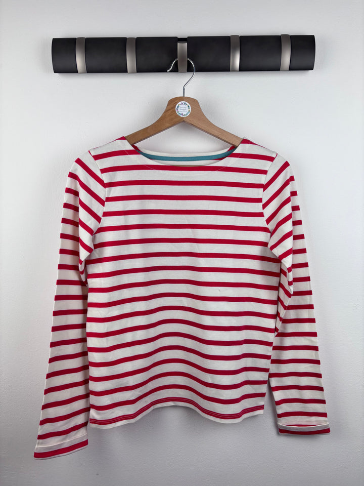 Boden Red Striped Top 11-12 Years-Tops-Second Snuggle Preloved