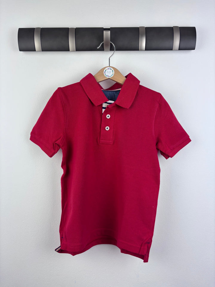 Boden Red Polo Shirt 5-6 Years-Tops-Second Snuggle Preloved