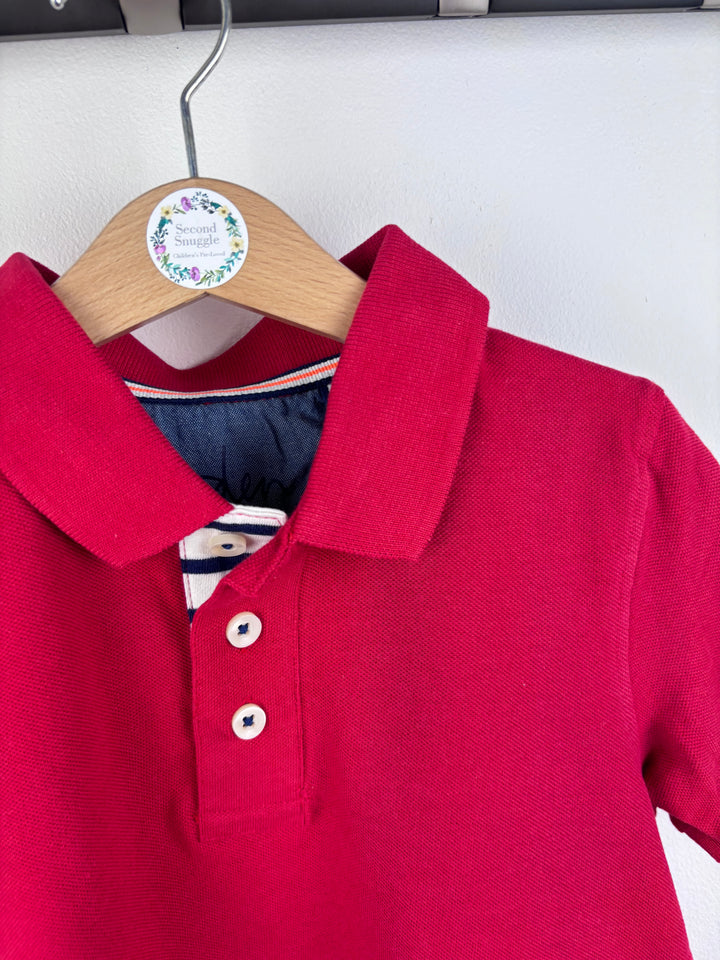 Boden Red Polo Shirt 5-6 Years-Tops-Second Snuggle Preloved