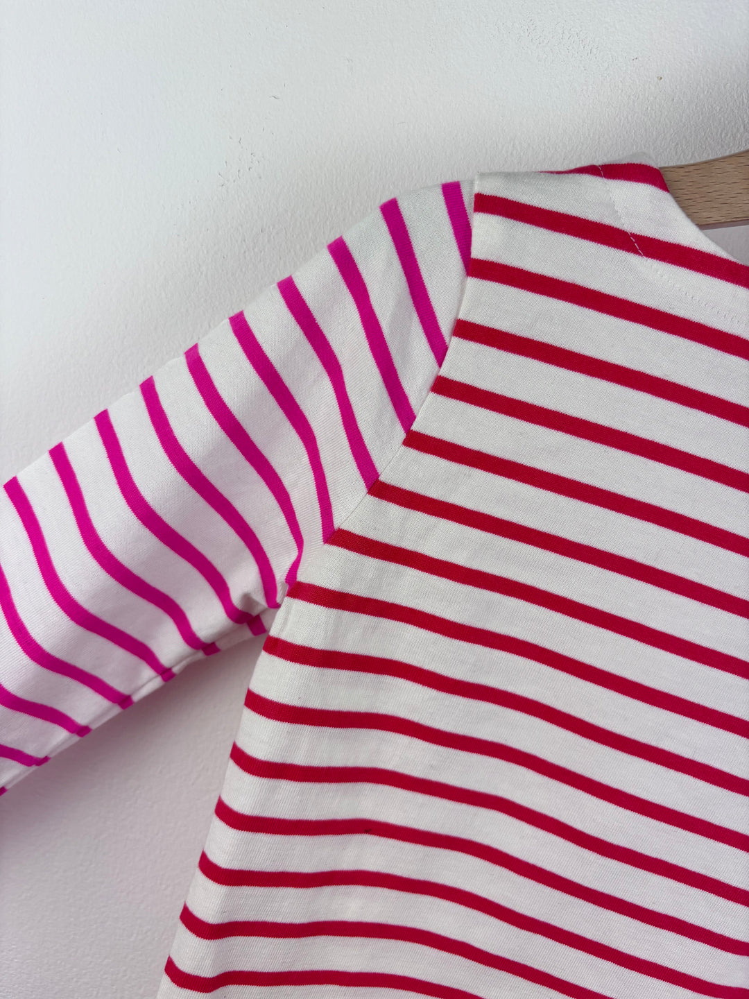 Boden Red/Pink Stripe Long Sleeve Top 6-7 Years-Tops-Second Snuggle Preloved