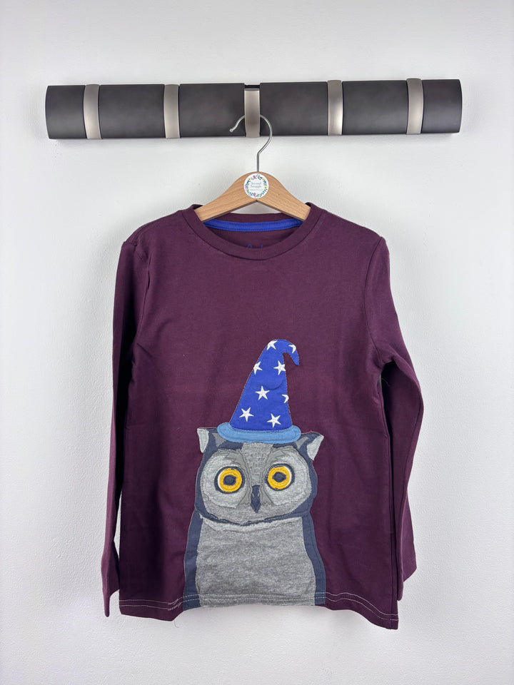 Mini Boden Owl Long Sleeve Top 5-6 Years-Tops-Second Snuggle Preloved