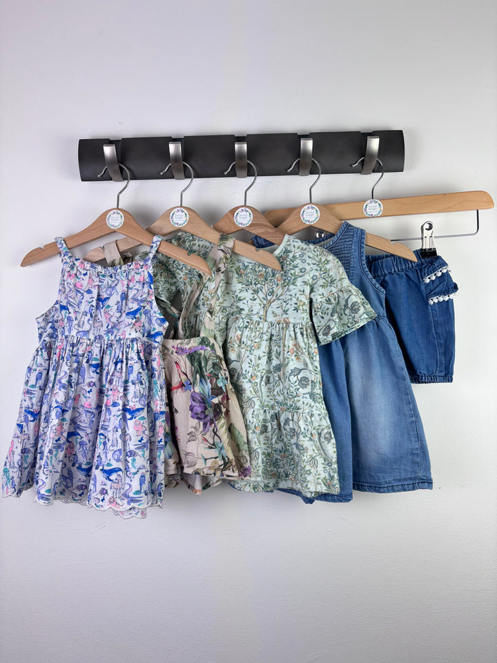 Next Jasper Conran Blue Floral Outfit Bundle 6-9 Months-Bundle-Second Snuggle Preloved