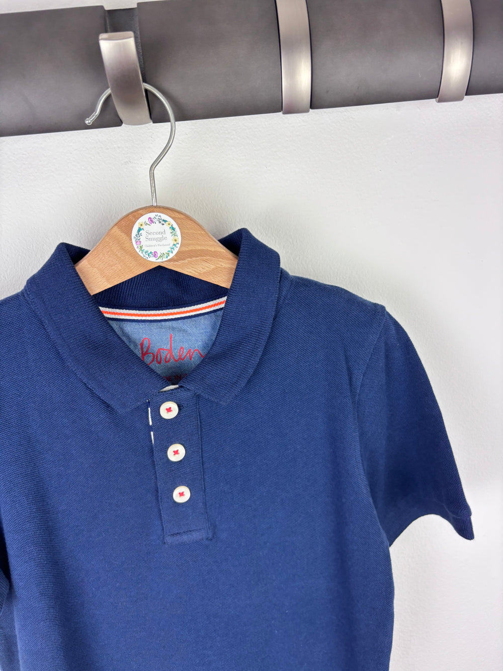 Boden Navy Polo Shirt 6-7 Years-Tops-Second Snuggle Preloved