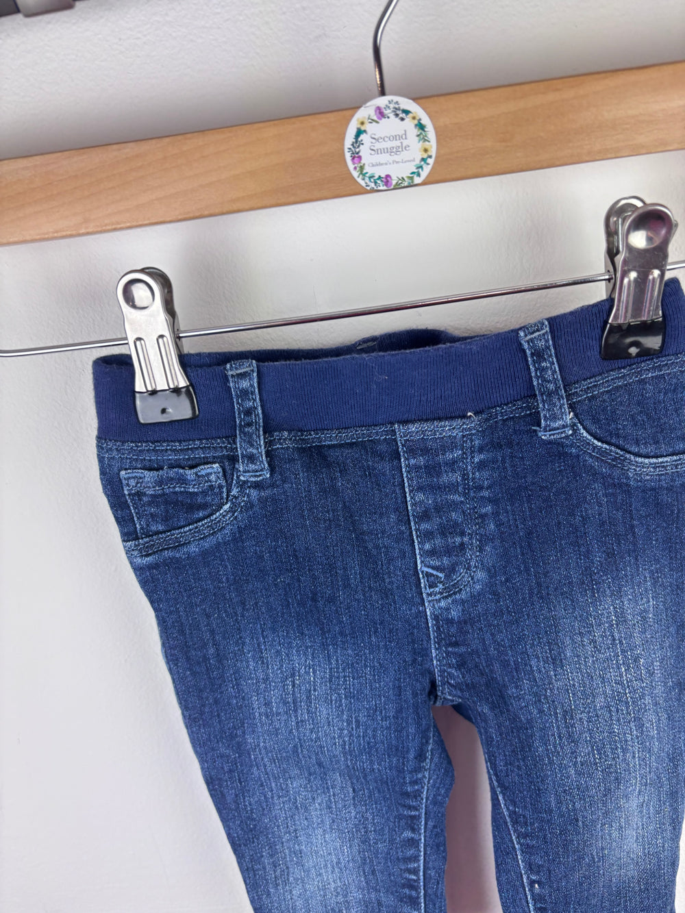 Gap Dark Blue Jeggings 6-12 Months-Trousers-Second Snuggle Preloved
