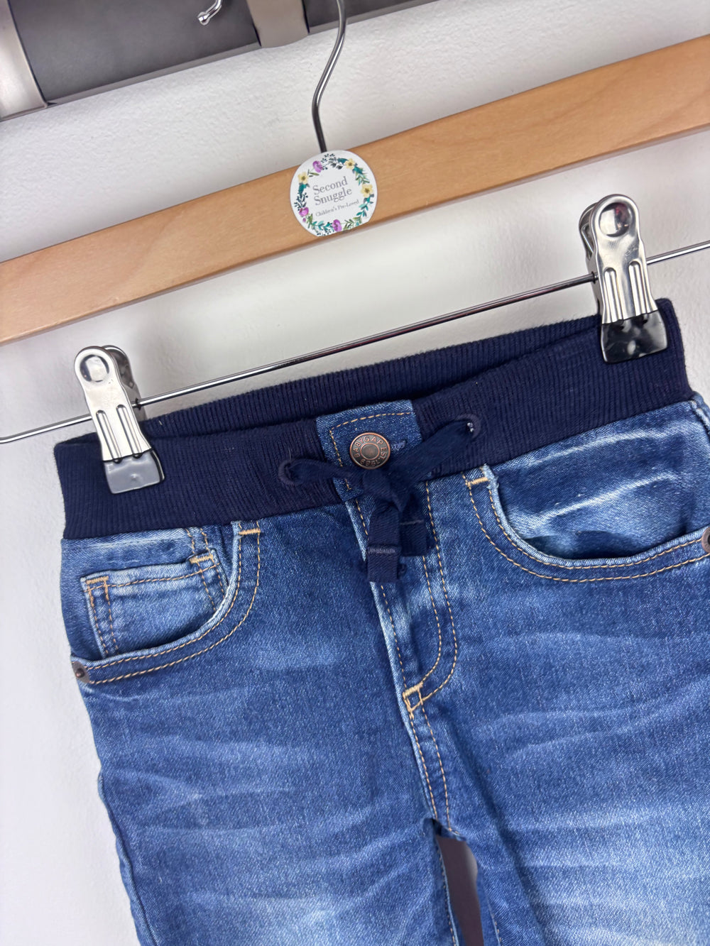 Gap Blue Denim Jeans 12-18 Months-Trousers-Second Snuggle Preloved