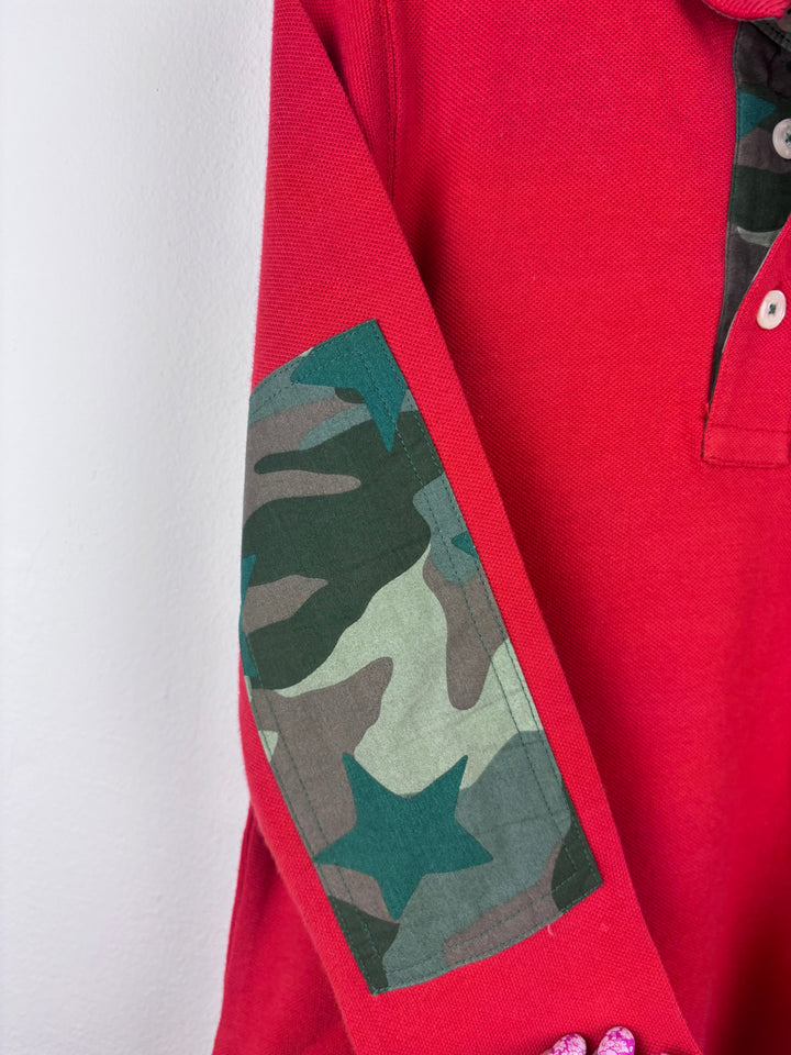 Mini Boden Red Long Sleeve Polo Top 3-4 Years-Tops-Second Snuggle Preloved