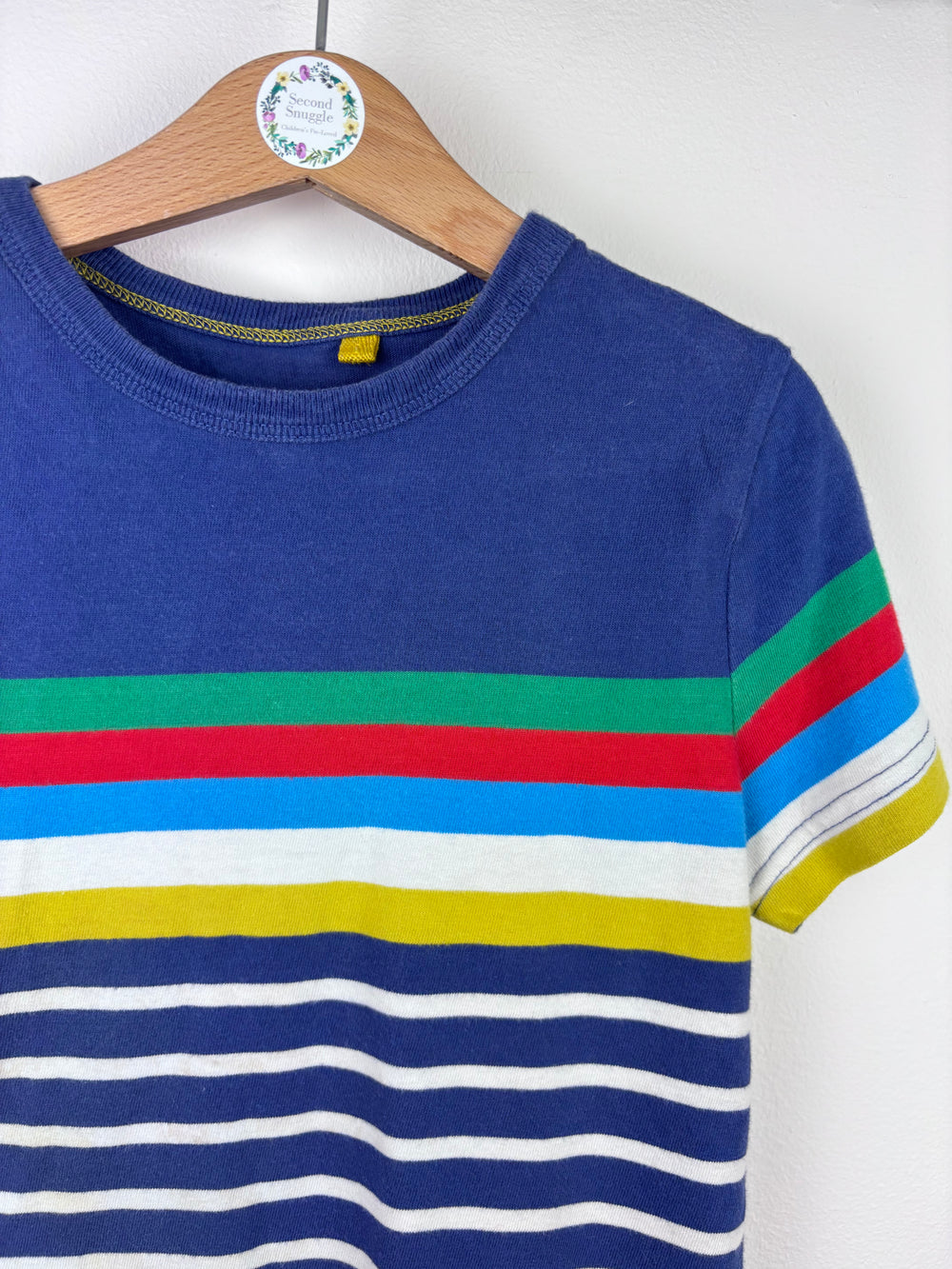 Mini Boden Rainbow Stripe Short Sleeve T-Shirt 3-4 Years-Tops-Second Snuggle Preloved