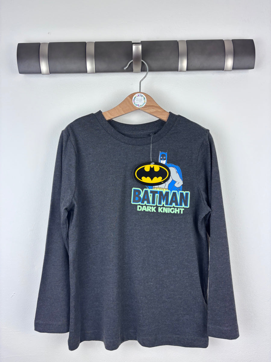 Fred & Flo Batman Dark Knight Long Sleeve Top 6-7 Years-Tops-Second Snuggle Preloved