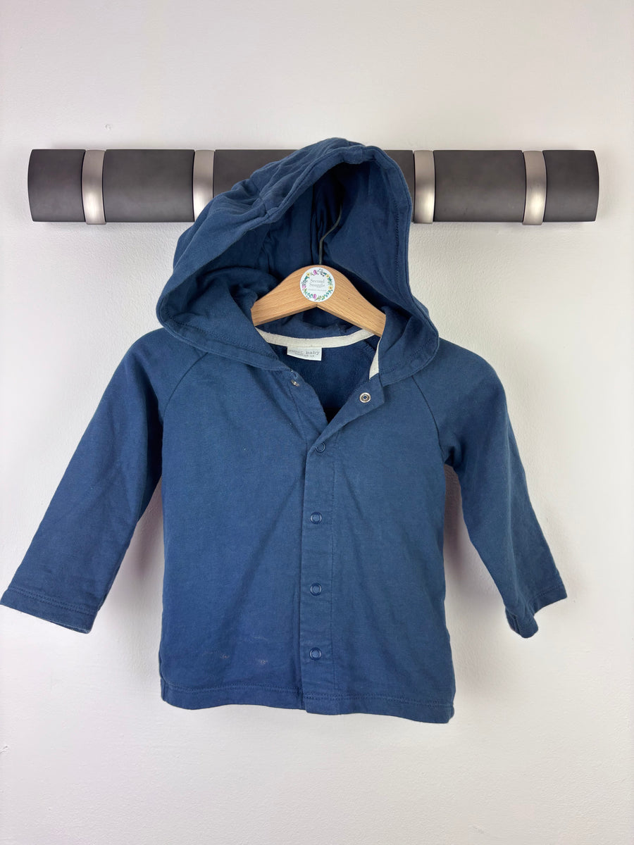 Next Navy Hooded Jacket 12-18 Months - PLAY-Hoodies-Second Snuggle Preloved