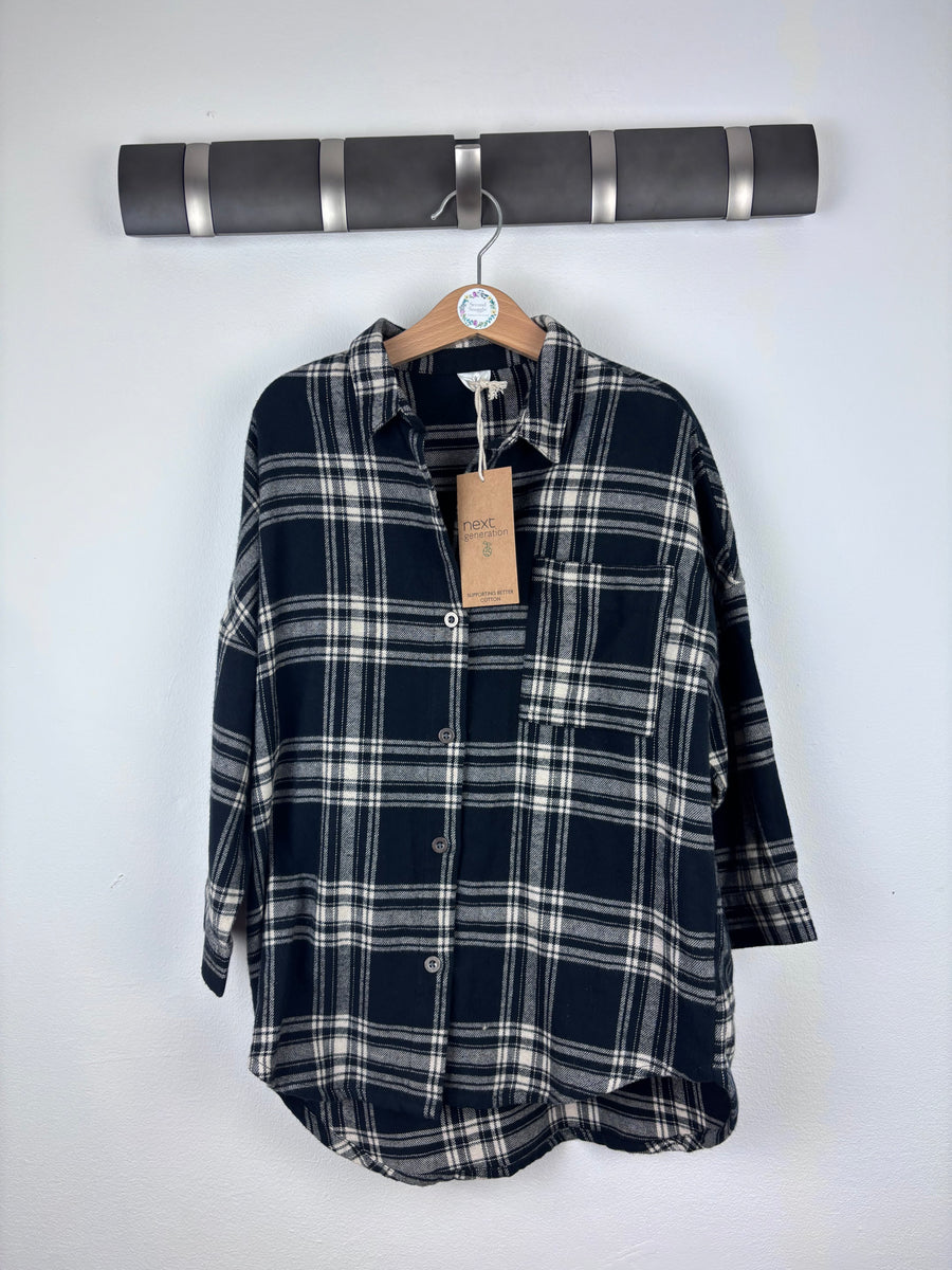 Next Black Check Shirt 5 Years-Dresses-Second Snuggle Preloved