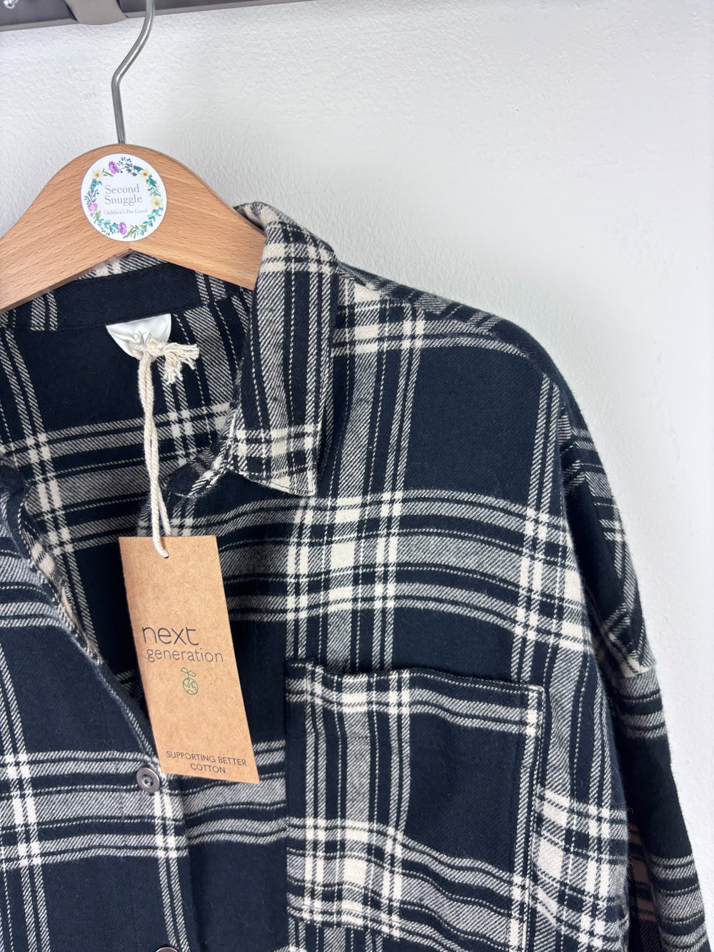 Next Black Check Shirt 5 Years-Dresses-Second Snuggle Preloved