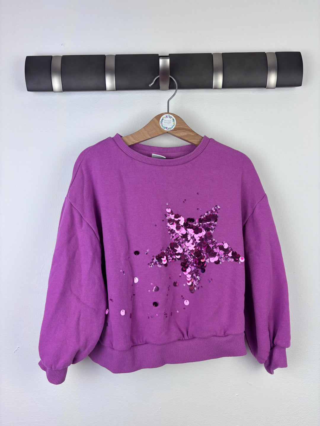 Next Sequin Star Sweatshirt 5 Years-Jumpers-Second Snuggle Preloved
