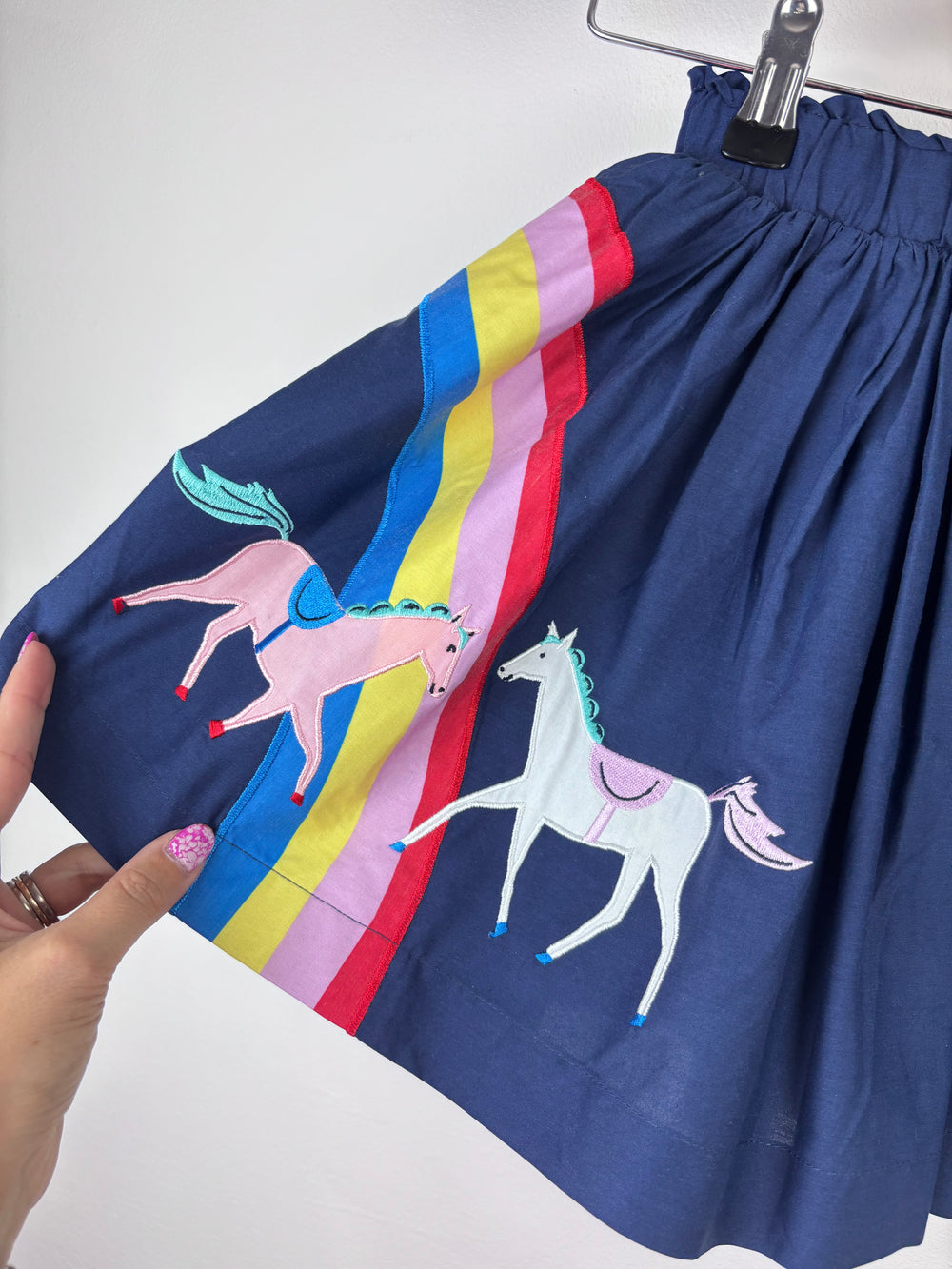 Joules Unicorn Rainbow Skirt 4 Years-Skirts-Second Snuggle Preloved
