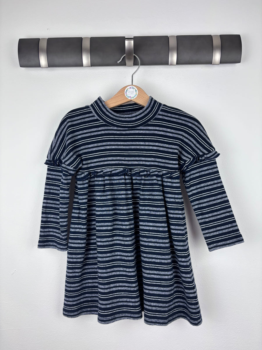 Next Striped Jersey Dress 12-18 Months-Dresses-Second Snuggle Preloved