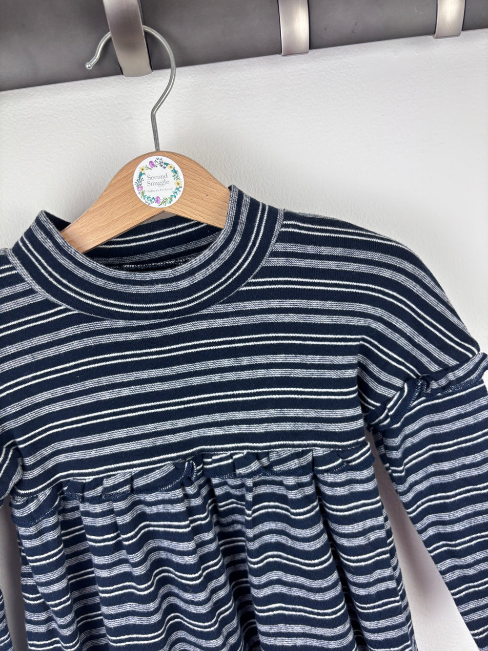 Next Striped Jersey Dress 12-18 Months-Dresses-Second Snuggle Preloved