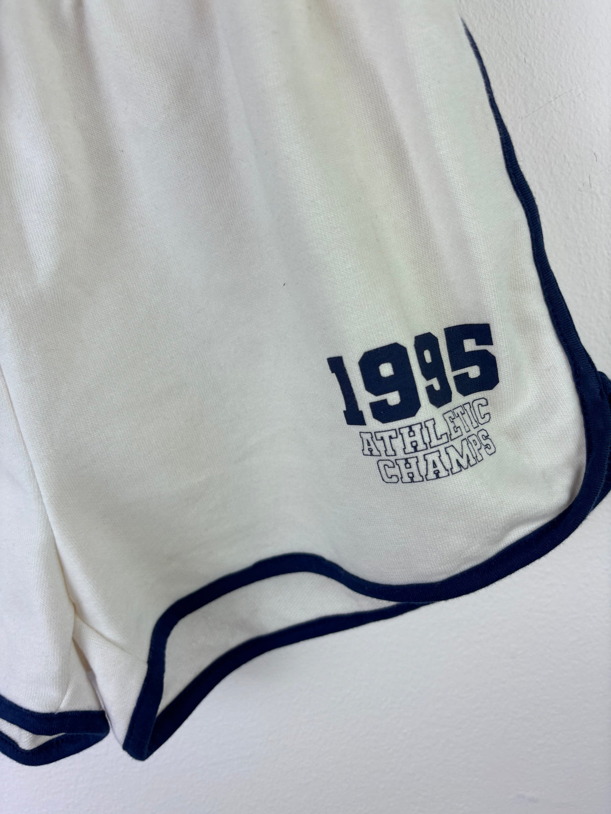 M&S White Runner Shorts with Contrast Trim 11-12 Years-Shorts-Second Snuggle Preloved