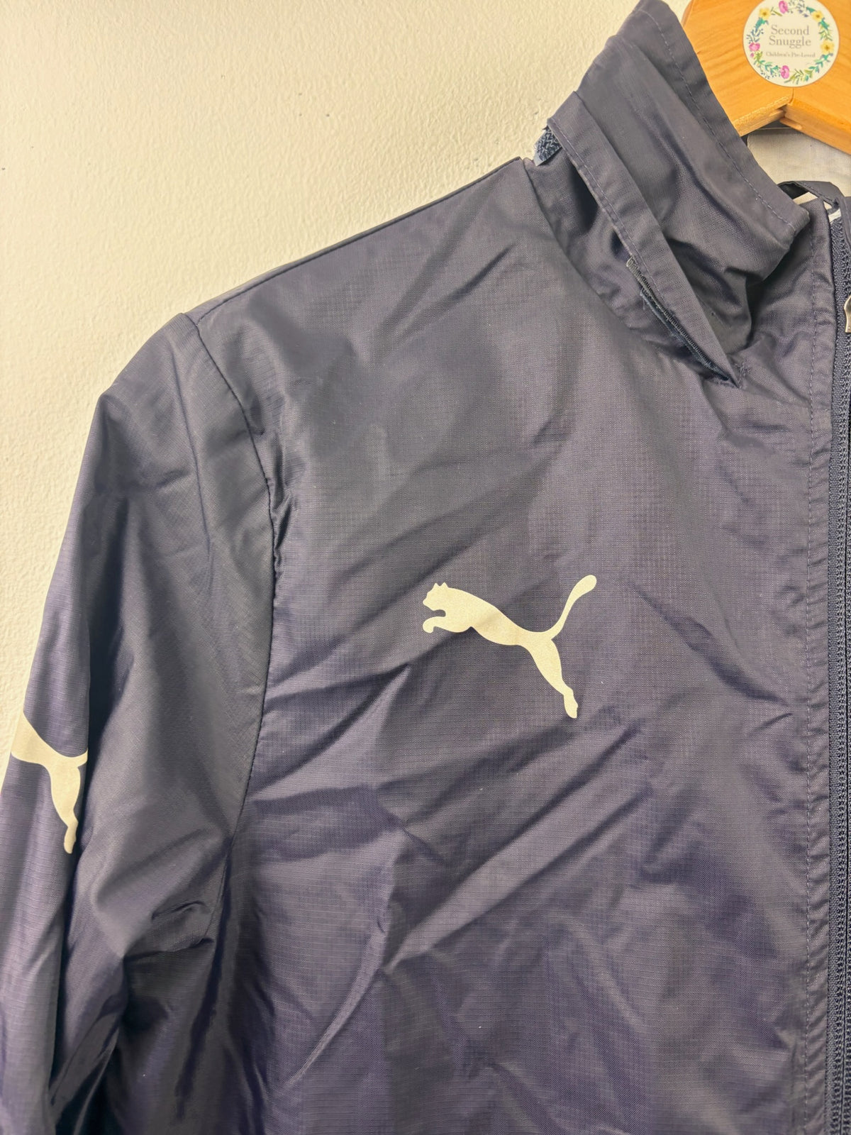Puma Navy Lightweight Sports Jacket 12-14 Years-Jackets-Second Snuggle Preloved
