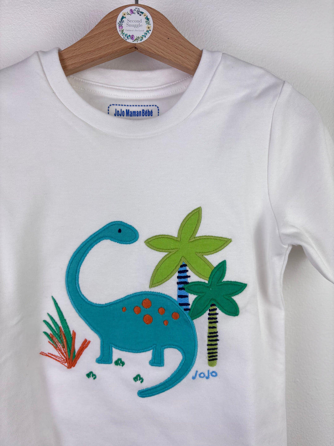 Ex JoJo Maman Bébé Dinosaur T-Shirts Set 3-4 Years-Tops-Second Snuggle Preloved