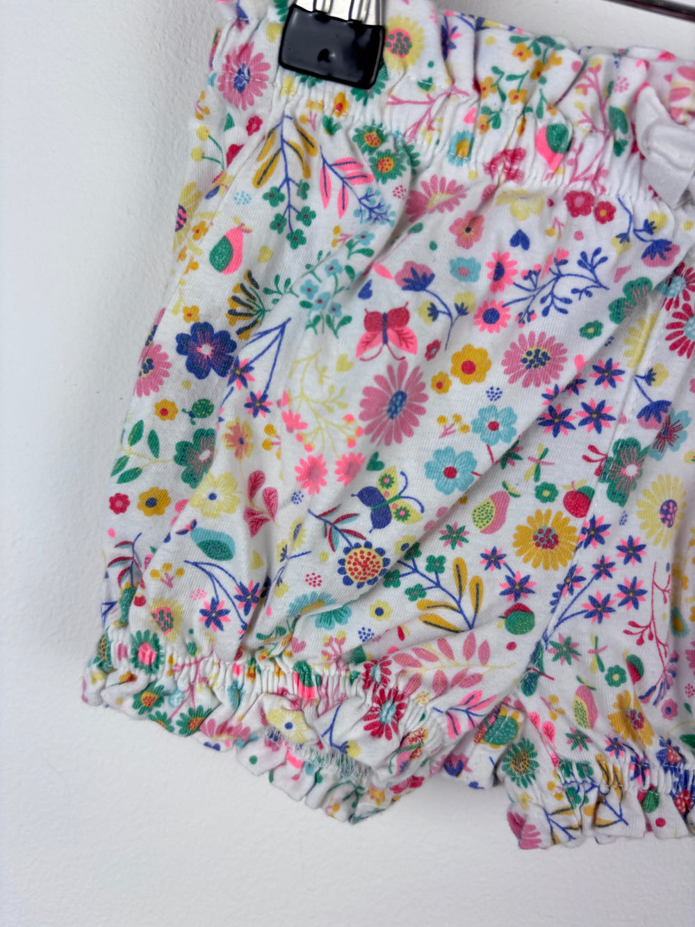 Gap White Floral Shorts 3-6 Months-Shorts-Second Snuggle Preloved