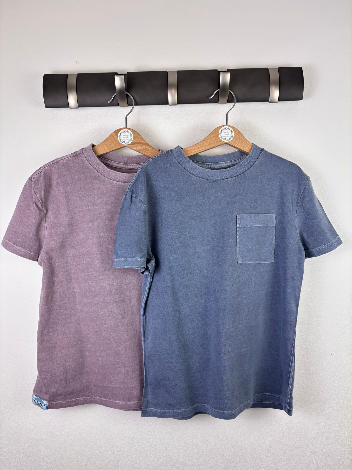 M&S Washed Out Style Purple and Blue T-Shirt Set-Tops-Second Snuggle Preloved