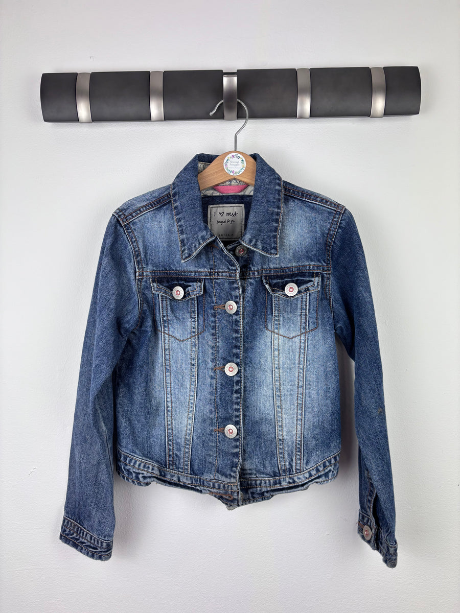 Next Classic Blue Denim Jacket 7-8 Years-Jackets-Second Snuggle Preloved