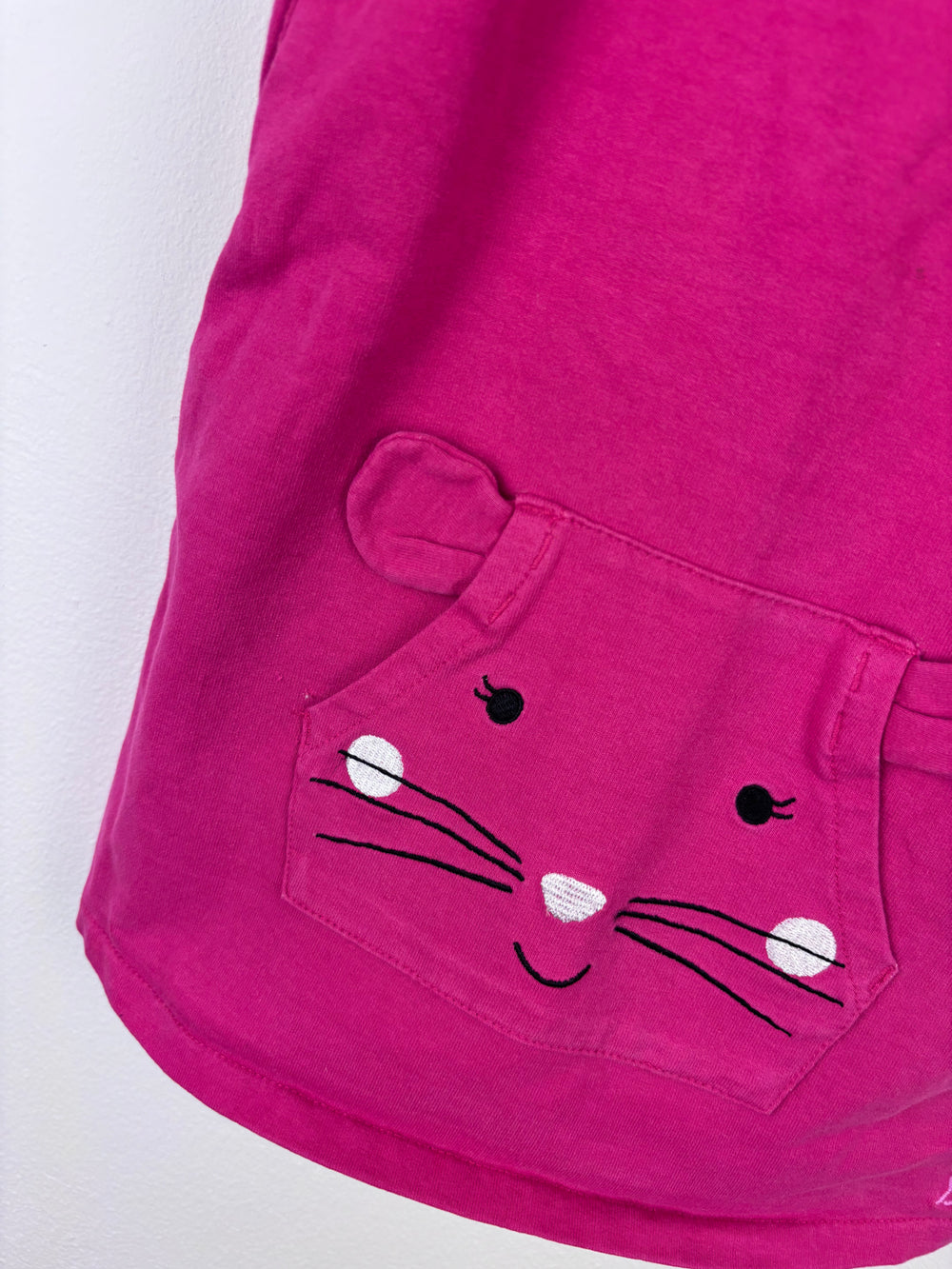 Joules Pink Pinafore Dress with Mouse Pocket 12-18 Months-Dresses-Second Snuggle Preloved