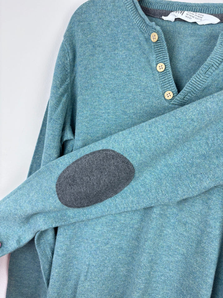 H&M Blue Knit Top 8-10 Years-Jumpers-Second Snuggle Preloved