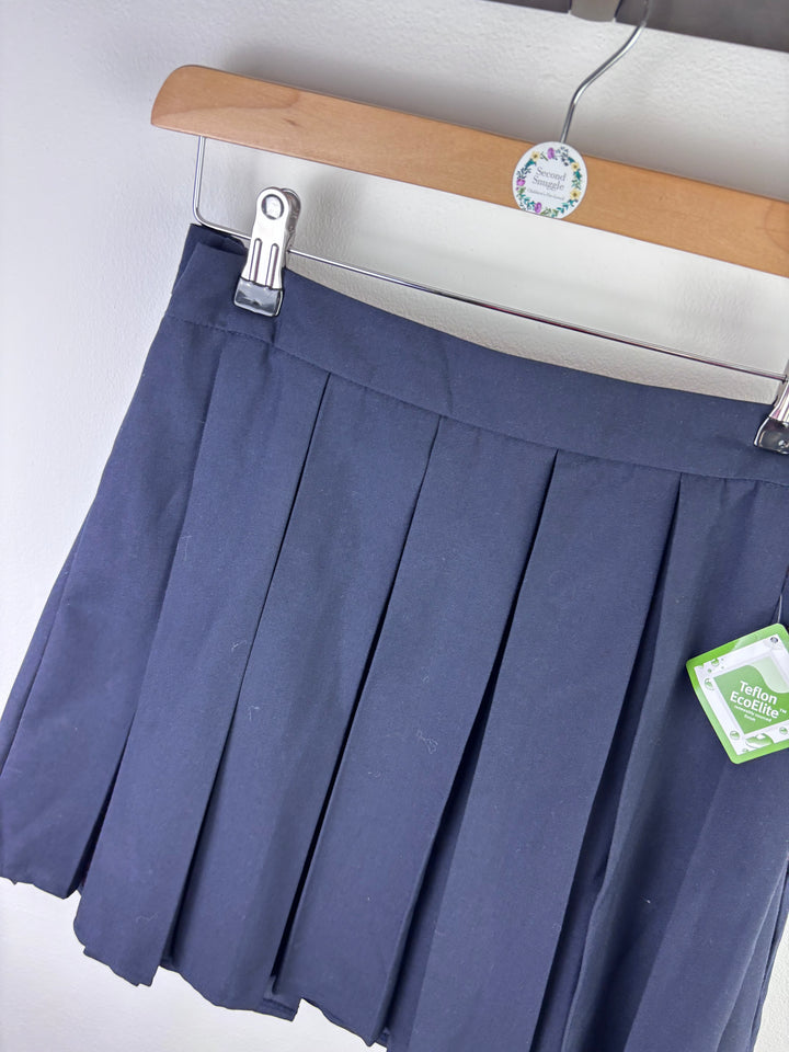 TU Navy Pleated School Skirt Set 8 Years-Skirts-Second Snuggle Preloved