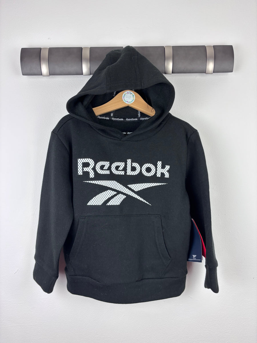 Reebok Black Hoodie 3-4 Years-Hoodies-Second Snuggle Preloved