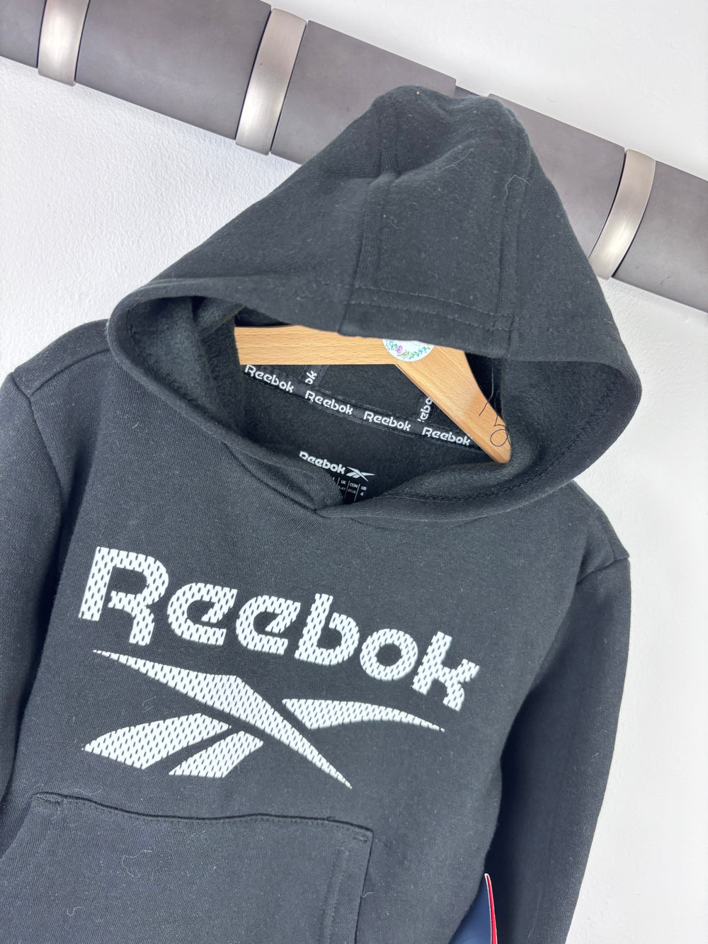 Reebok Black Hoodie 3-4 Years-Hoodies-Second Snuggle Preloved