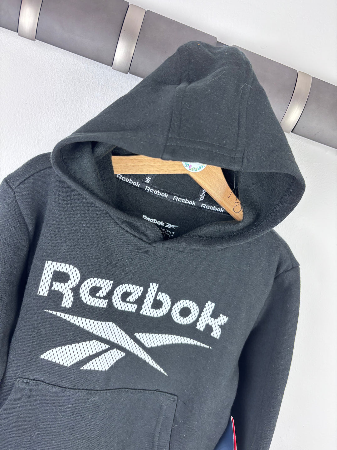Reebok Black Hoodie 3-4 Years-Hoodies-Second Snuggle Preloved