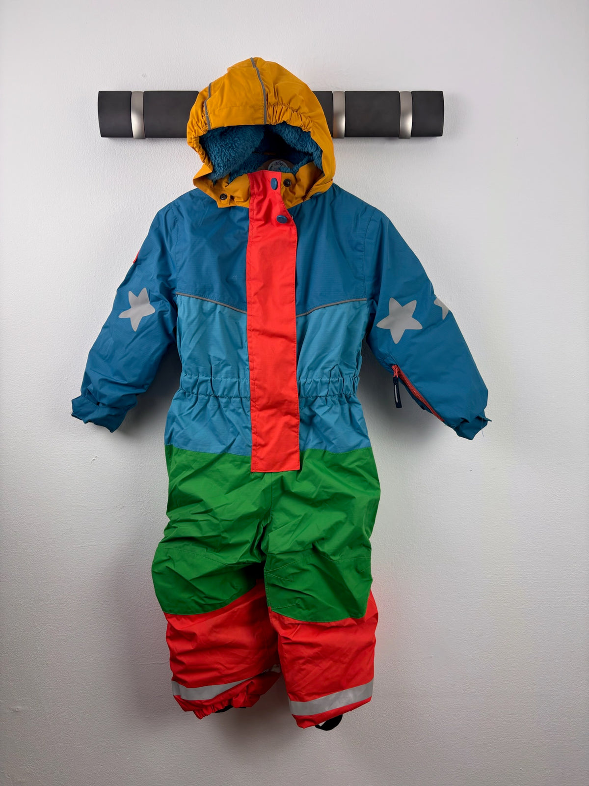 Frugi Colour Block Star Snowsuit 2-3 Years-Snow Suits-Second Snuggle Preloved