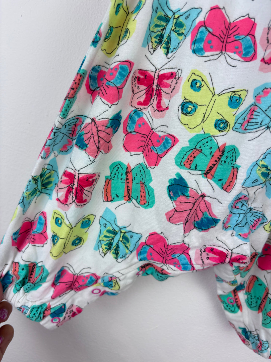 Joules Baby Butterfly Print Jumpsuit 3-6 Months-Rompers-Second Snuggle Preloved