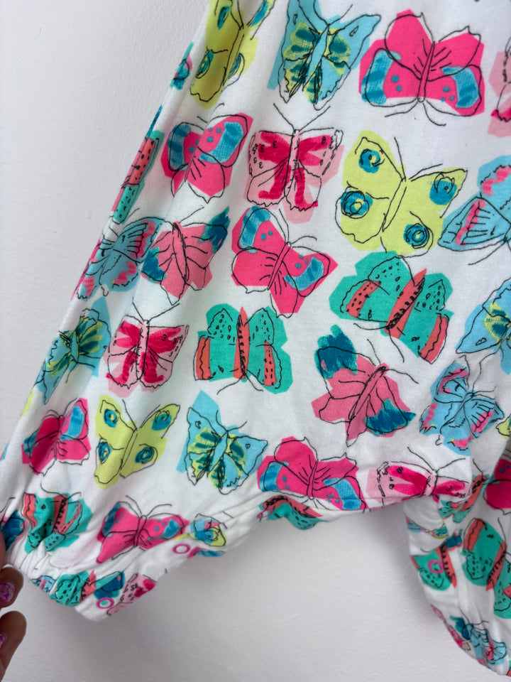 Joules Baby Butterfly Print Jumpsuit 3-6 Months-Rompers-Second Snuggle Preloved
