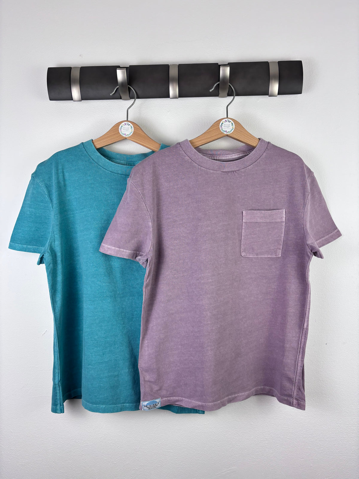 M&S Washed Teal and Lilac T-Shirt Set-Tops-Second Snuggle Preloved