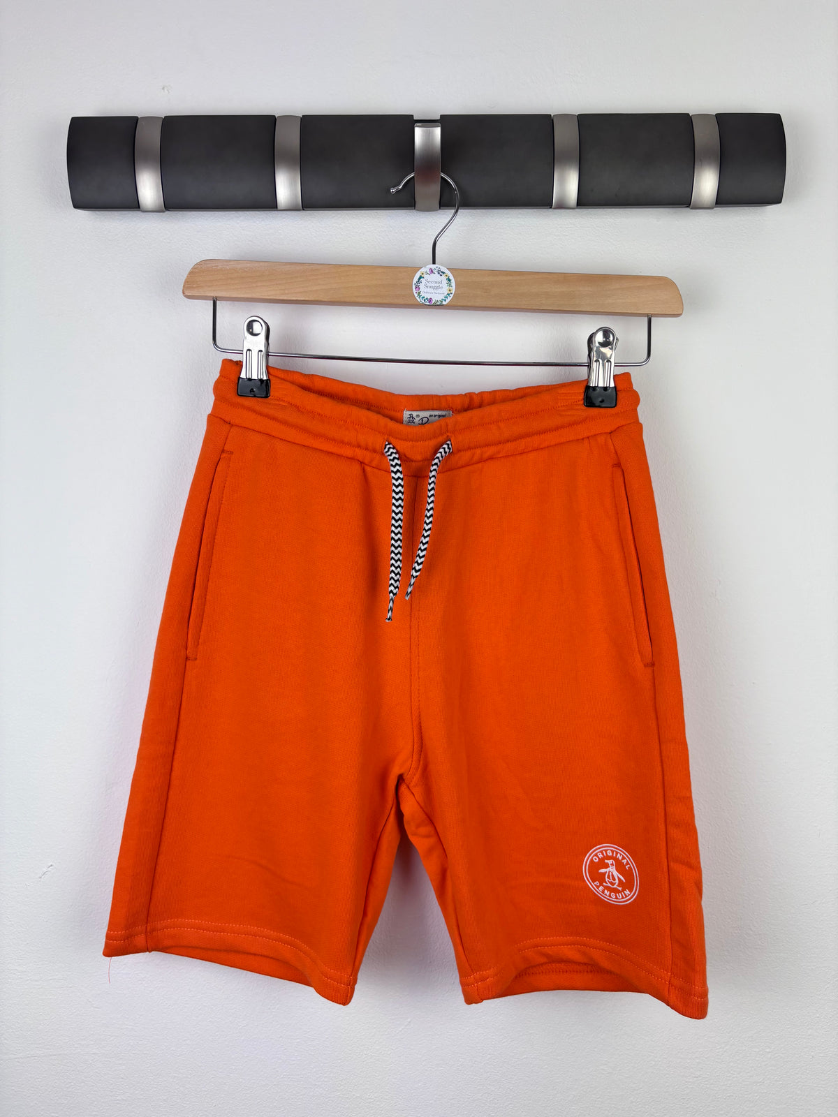 Penguin Orange Jersey Shorts 18-24 Months-Shorts-Second Snuggle Preloved