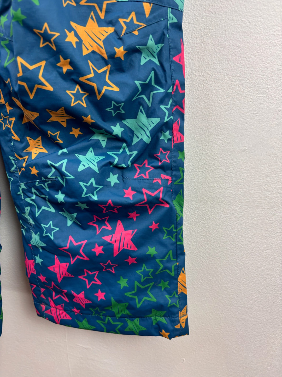 Frugi Navy Multicoloured Star Salopettes 5-6 Years