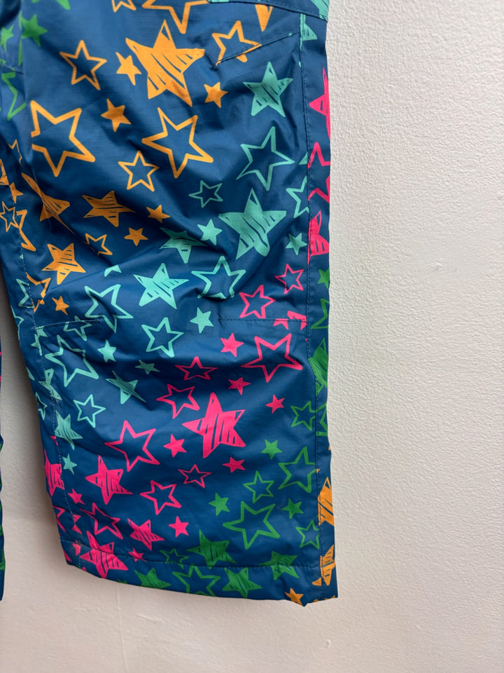 Frugi Navy Multicoloured Star Salopettes 5-6 Years