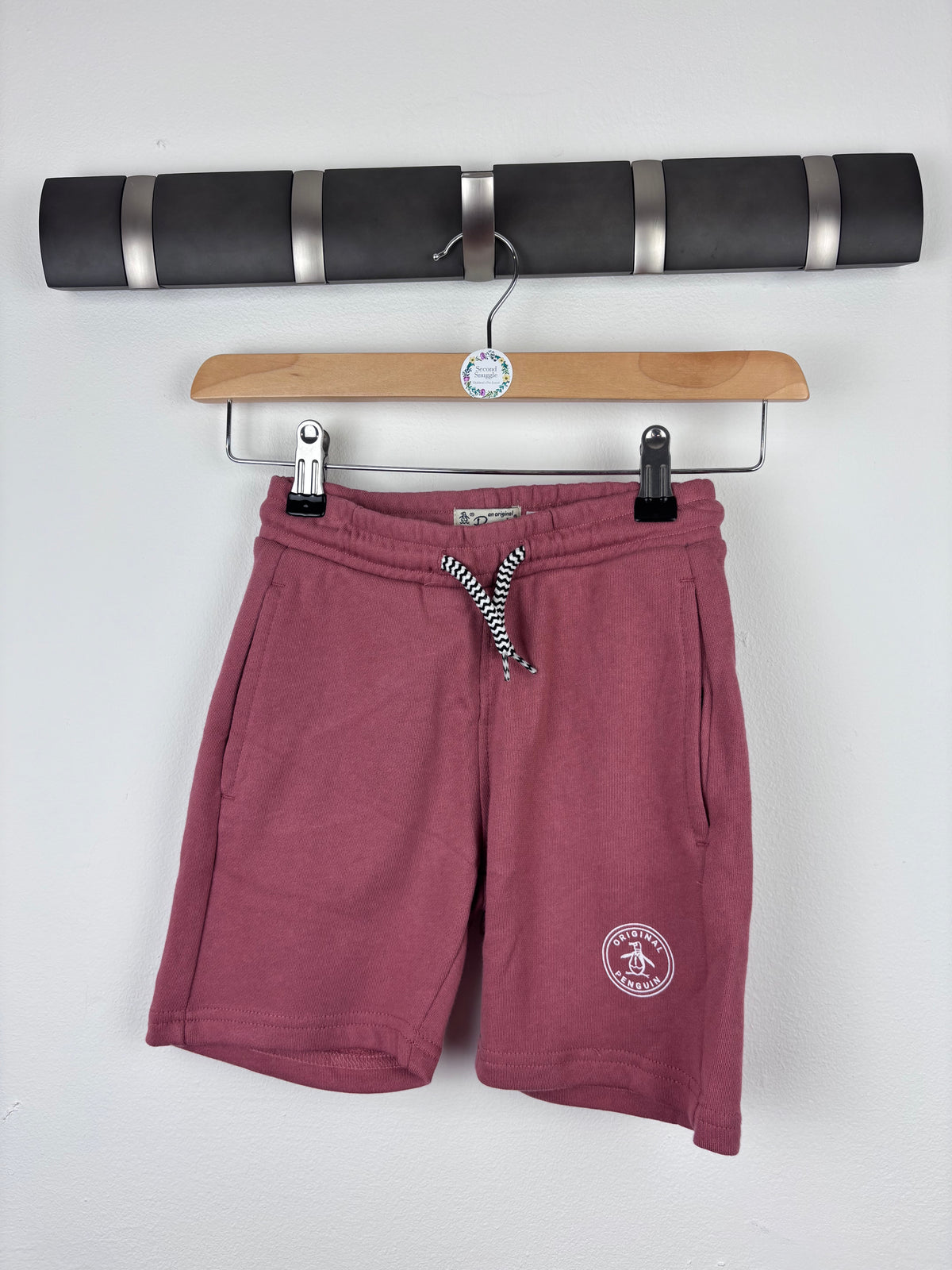 Penguin Burgundy Jersey Shorts-Shorts-Second Snuggle Preloved