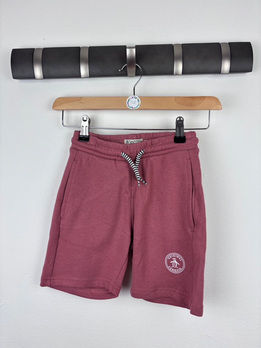 Penguin Burgundy Jersey Shorts Various Sizes-Shorts-Second Snuggle Preloved