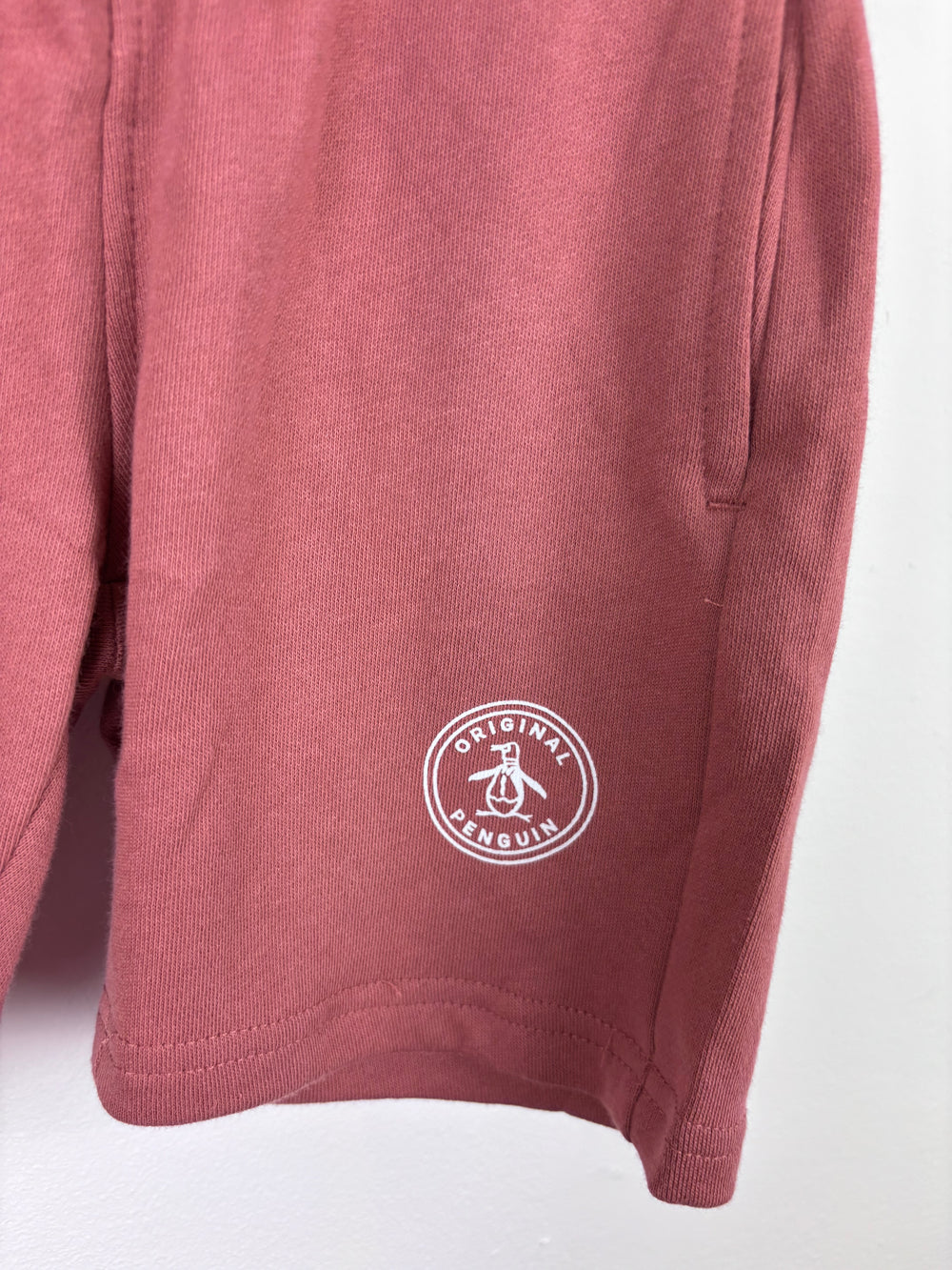 Penguin Burgundy Jersey Shorts Various Sizes-Shorts-Second Snuggle Preloved
